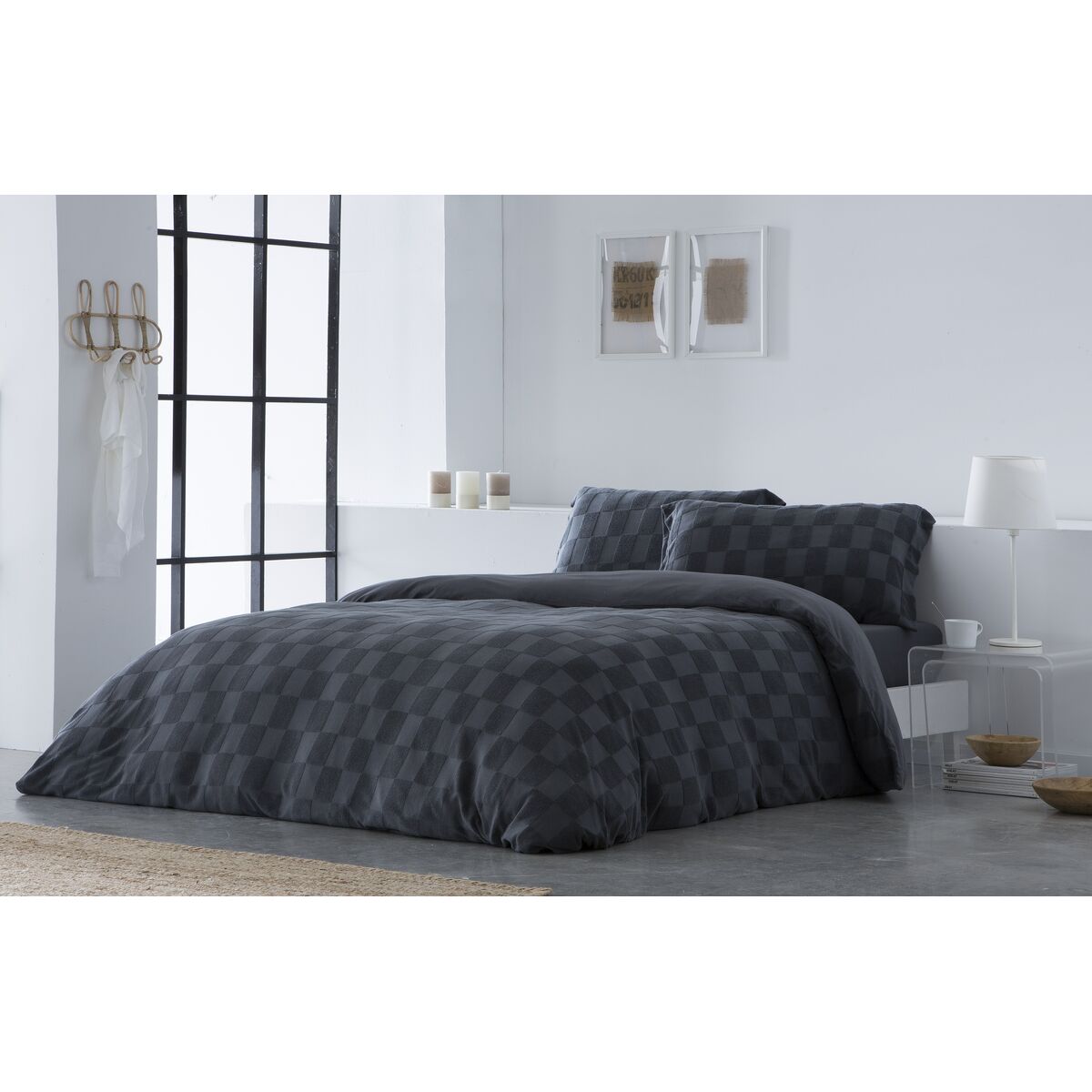 Nordic cover Naturals ELBA Dark grey Double (220 x 220 cm)-4