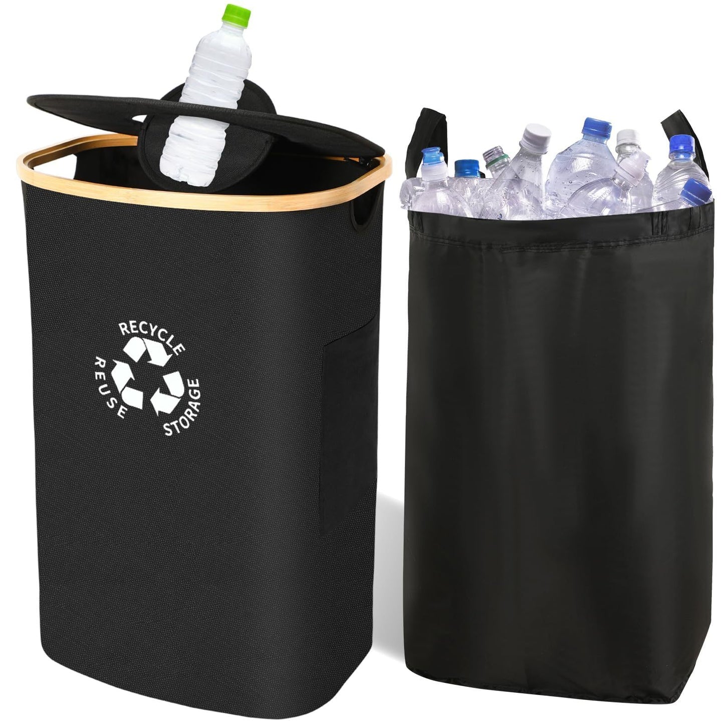 Recycling einfach gemacht – mit dem Flaschen-Sammelbehälter mit Deckel!