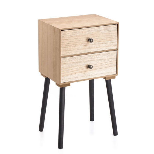 Nightstand Vinthera Moa Natural Metal 35 x 26 x 65 cm-0