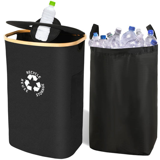 Recycling einfach gemacht – mit dem Flaschen-Sammelbehälter mit Deckel!