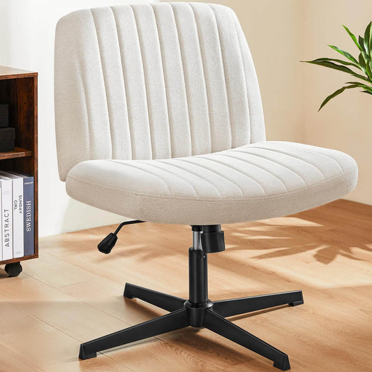 Breiter, bequemer Bürostuhl ohne Rollen – ideal für langes Sitzen!