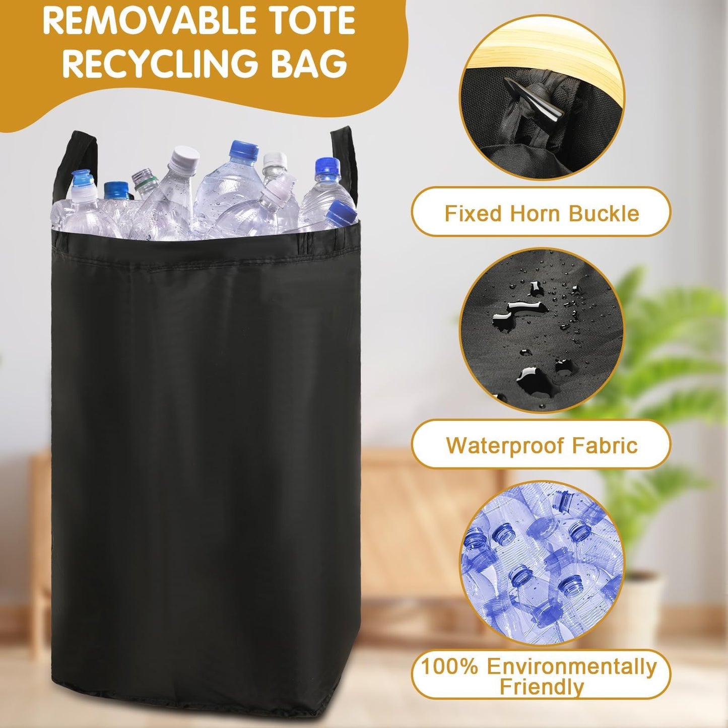 Recycling einfach gemacht – mit dem Flaschen-Sammelbehälter mit Deckel!